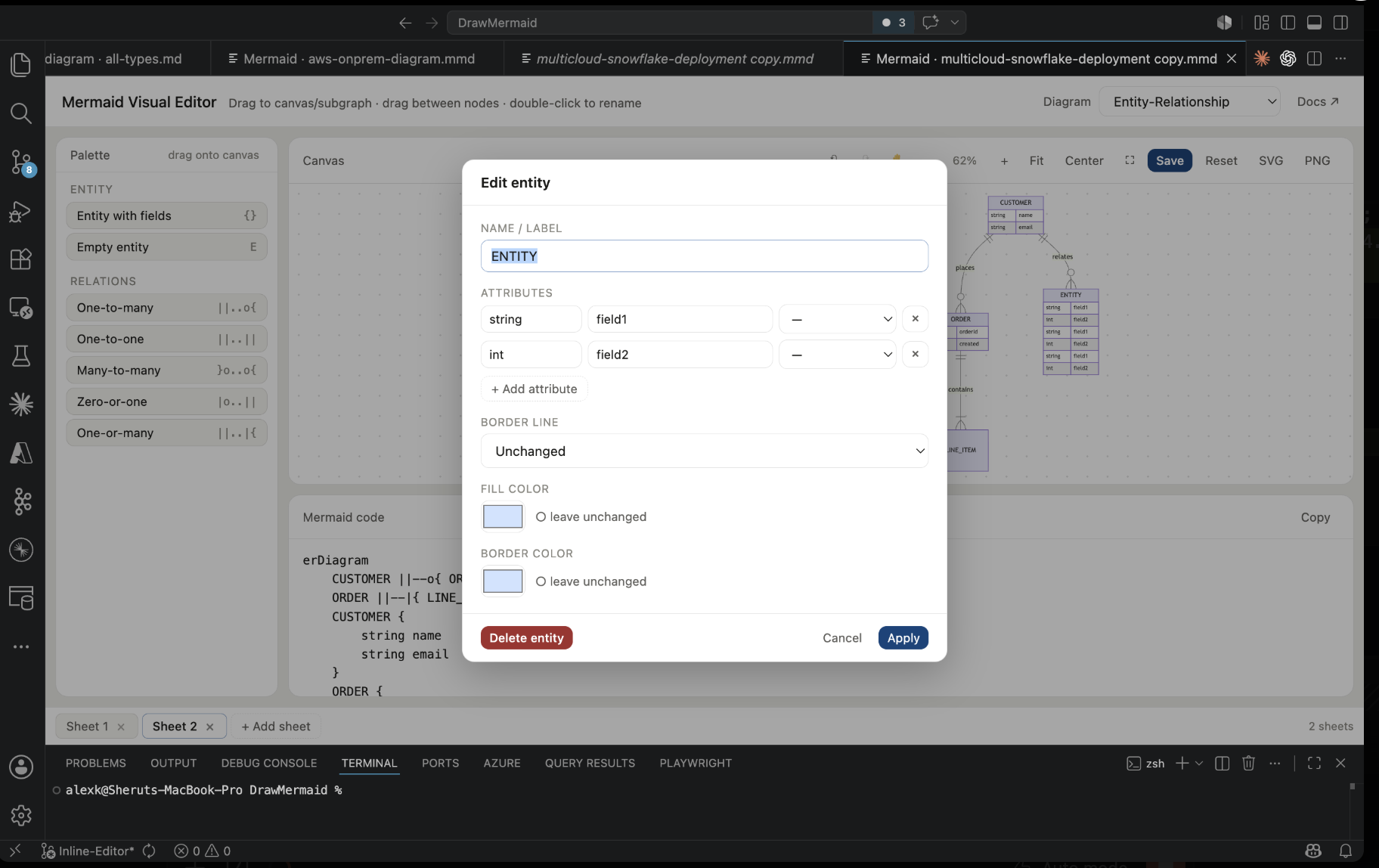 Mermaid NG — Visual Editor for VSCode · WYSIWYG, drag-and-drop, fully ...